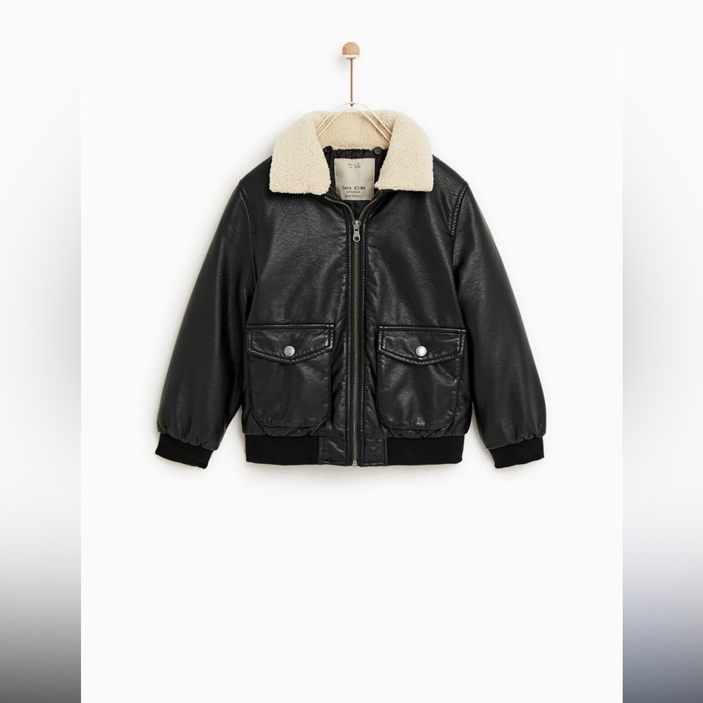 ZARA Kids unisex Faux Leather Jacket